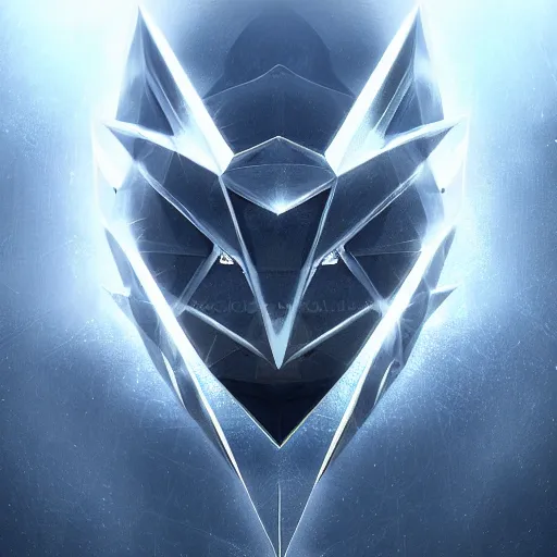 Prompt: silver ethereum cryptocurrency symbol as the eye of a beast, epic fantasy digital art