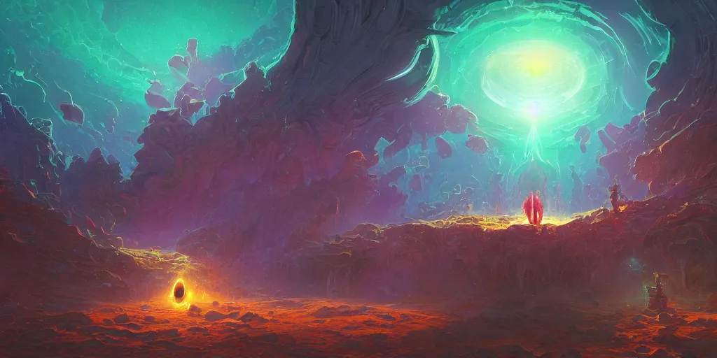 Prompt: very small tiny portals, wormholes, gates in reality, some with laser beams coming out of them, fantasy art,, alena aenami, petros afshar, noah bradley, anton fadeev, steve henderson, filip hodas, mark keathley, thomas kinkade, phil koch, gilbert williams, mike winkelmann, beeple