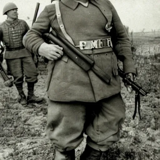 Image similar to shrek as german soldier ww 2