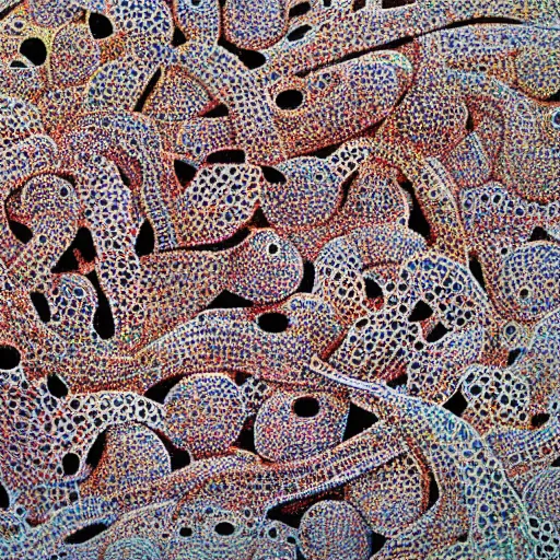 Prompt: Trypophobia by Ivan Marchuk