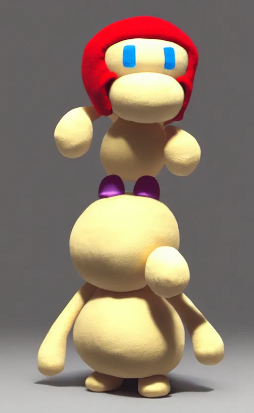 Prompt: mr. saturn plush render