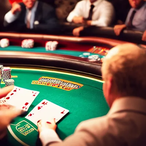 Image similar to fat cat gambling at a poker table smokey photo