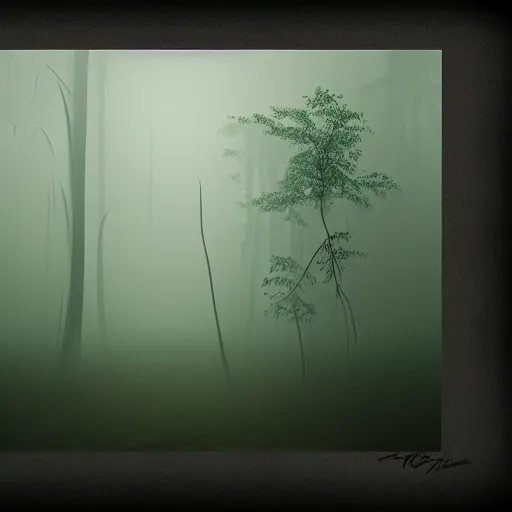 Image similar to T. rex scary. Prehistoric swamp. Moody. Volumetric light. Misty and foggy. Rich Color’s. Intricate details. Matte panting. Moody.