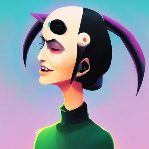 Image similar to face icon stylized minimalist beetlejuice, loftis, cory behance hd by jesper ejsing, by rhads, makoto shinkai and lois van baarle, ilya kuvshinov, rossdraws global illumination