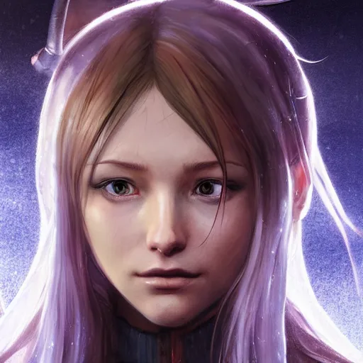 Prompt: detailed still of holo from spice and wolf in fallout, detailed realistic face, digital art, by charlie bowater, by magali villeneuve, gorgeous lighting, unreal engine, movie composition