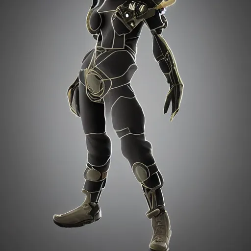 Image similar to kinetica!!! video game character, render, unreal engine, full body