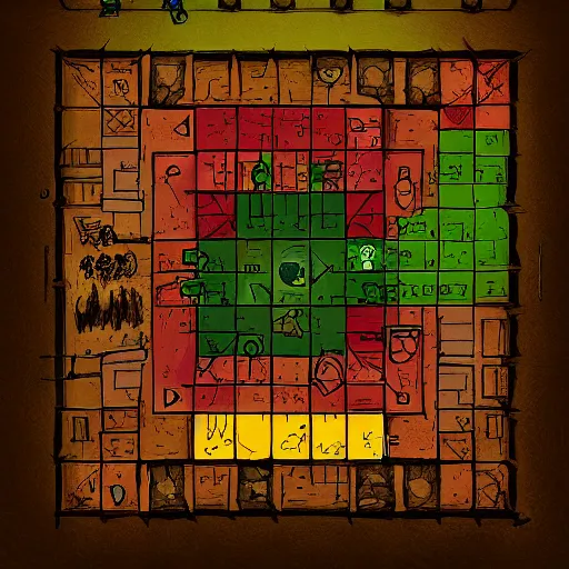 Image similar to tavern interior dungeons and dragons color map, gridless