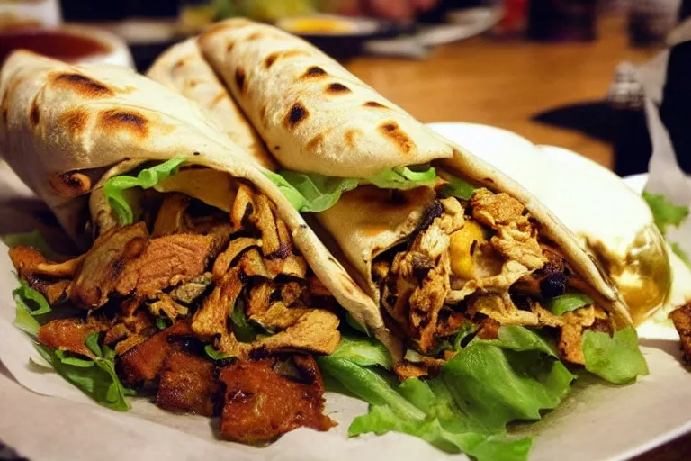 Image similar to very tasty shawarma. close up. food photo award winner. trending on instagram