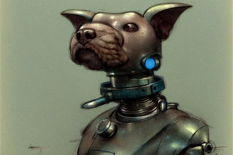 Image similar to ( ( ( ( ( 1 9 5 0 s retro future robot android dog. muted colors. ) ) ) ) ) by jean - baptiste monge!!!!!!!!!!!!!!!!!!!!!!!!!!!!!!