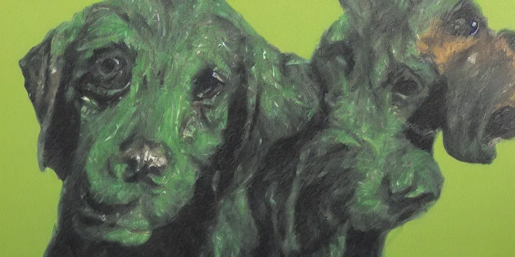 Prompt: detailed painting of green