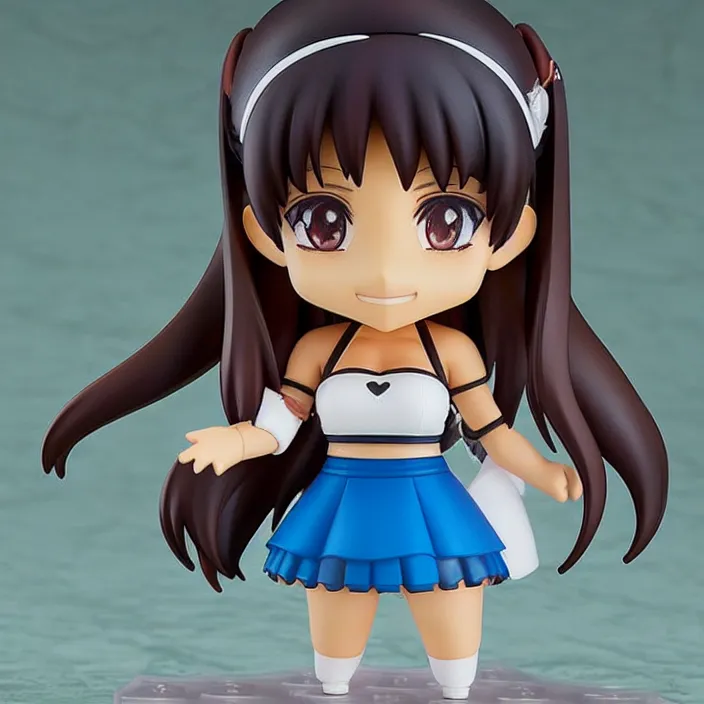 Image similar to an anime nendoroid of ariana grande, figurine, detailed product photo.