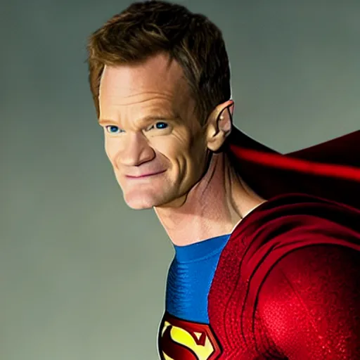 Image similar to neil patrick harris as superman