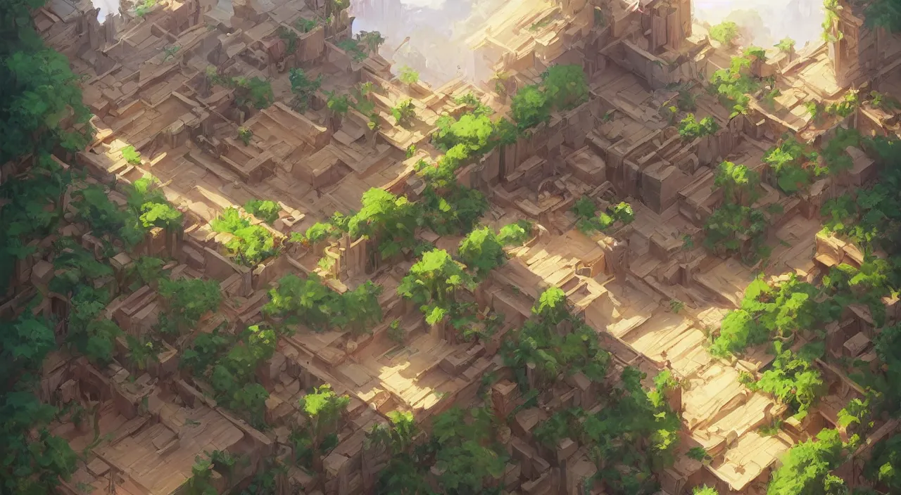 Image similar to wood wall fortress arabian marketplace fabric greeble block jungle dirt ground global illumination ray tracing hdr official fanart behance hd artstation by jesper ejsing, by rhads, makoto shinkai and lois van baarle, ilya kuvshinov, rossdraws