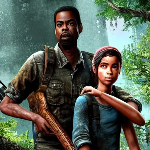 KREA - Chris rock in the last of us 2 4K quality super realistic