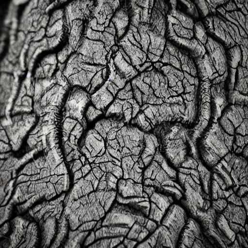 Prompt: Microscopic detail of an ancient tree. V-Ray. Octane Render. 8k