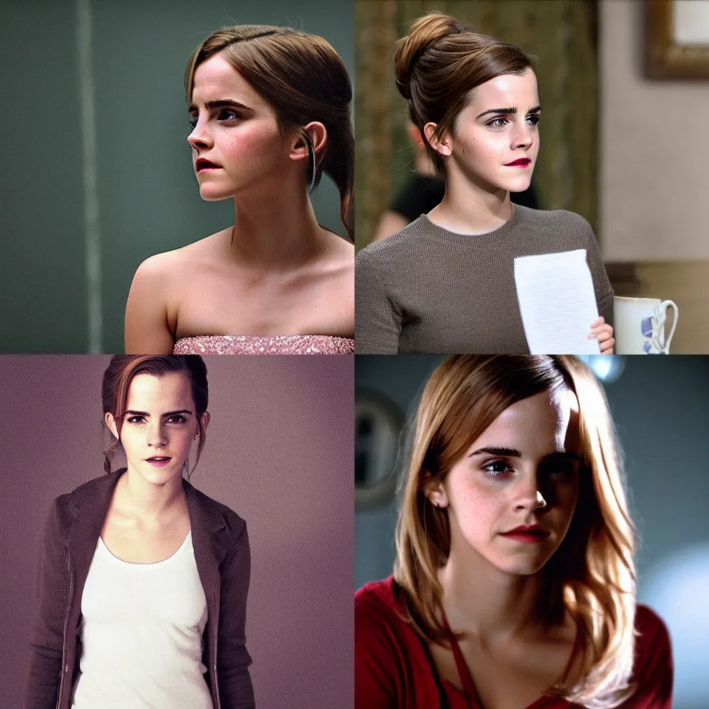 Prompt: Emma Watson in the show Twin Peaks