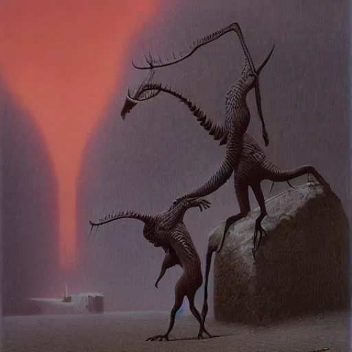 Image similar to discord made by zdzisław beksinski