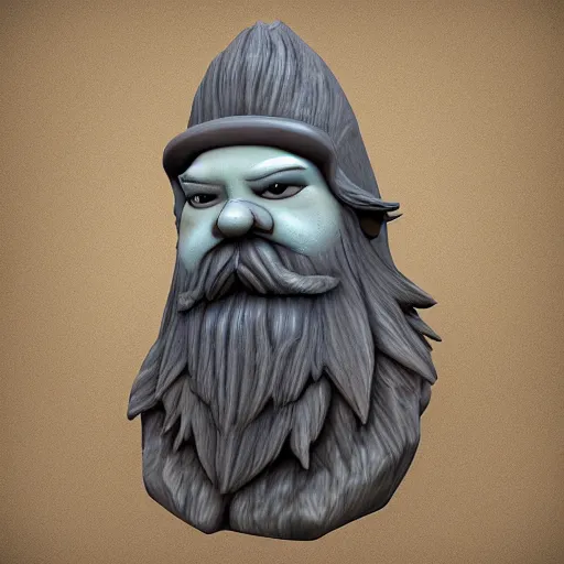 Image similar to river gnome for face profile avatar