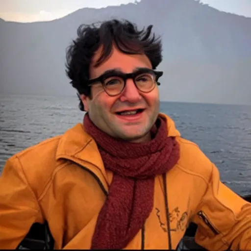 Image similar to leonard hofstadter in south asian volcano eruption news