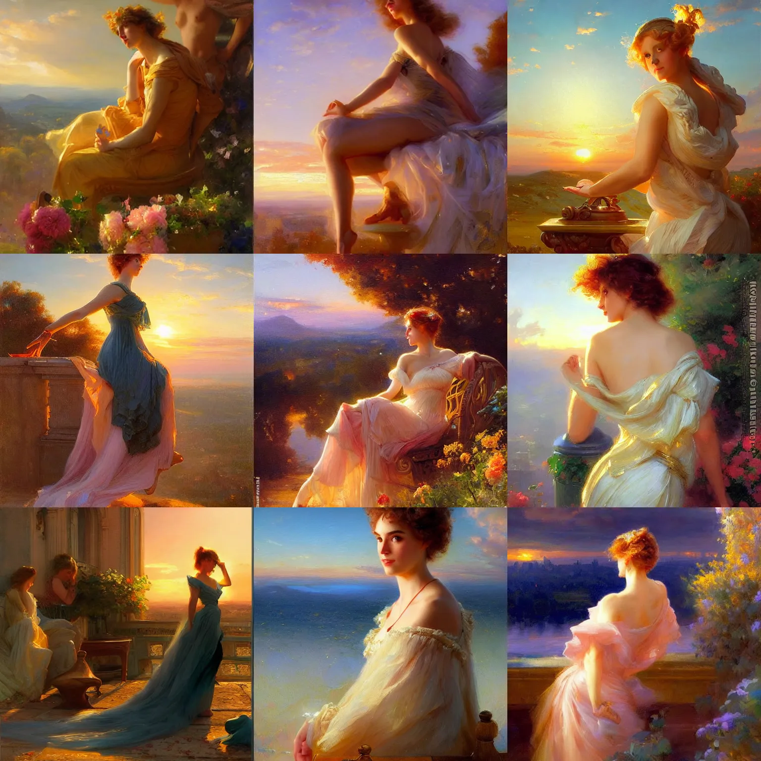Prompt: personification of justice golden hour distant view by vladimir volegov and alexander averin and delphin enjolras and daniel f. gerhartz