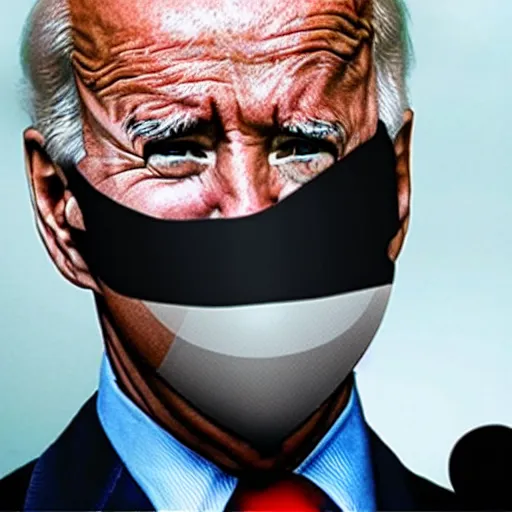 Image similar to Joe Biden as Bane in The Dark Knight Rises