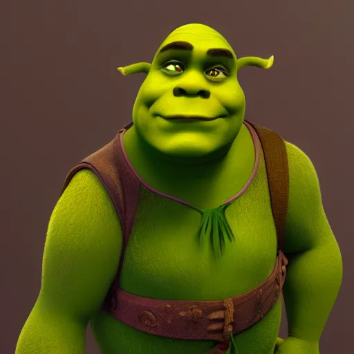 Prompt: Shrek is wearing maids outfit, hyperdetailed, artstation, cgsociety, 8k
