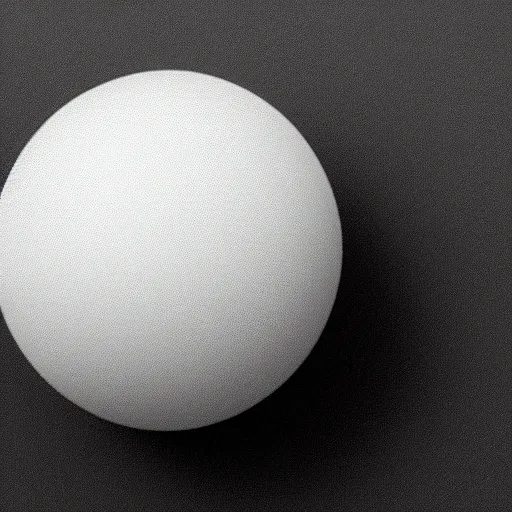 Image similar to a white sphere on a black background