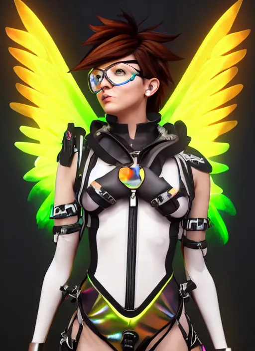 NeoArtCorE Arts - Tracer skin Overwatch Anniversary 2018, included in May's  rewards. Patreon ▻  more  High-res, Steps, PSDs #Tracer #OVERWATCH #Fanart #NeoArtCorE