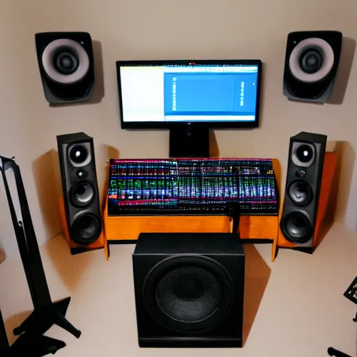 Image similar to the ansient home music studio