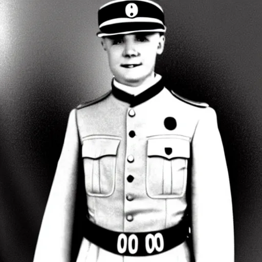 Image similar to Justin Truedau wearing a nazi uniform