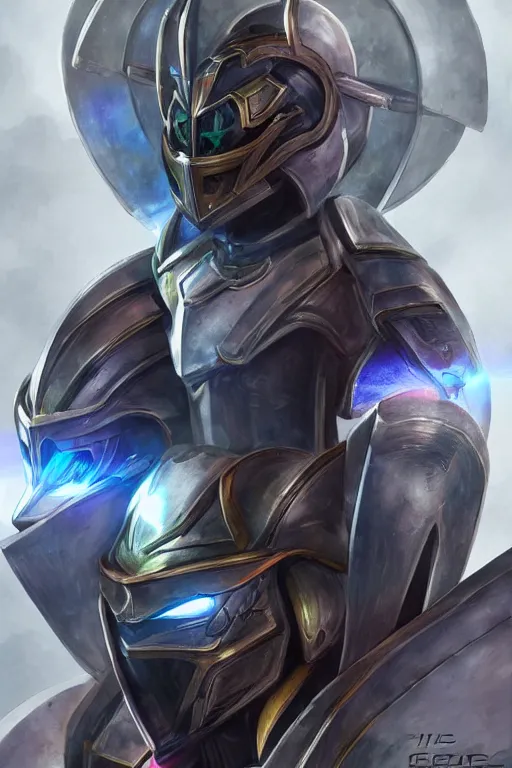 Image similar to helmet armor guardian destiny in witch queen illumination ray tracing hdr fanart arstation by sung choi robot ninja mask and eric pfeiffer and gabriel garza and casper konefal