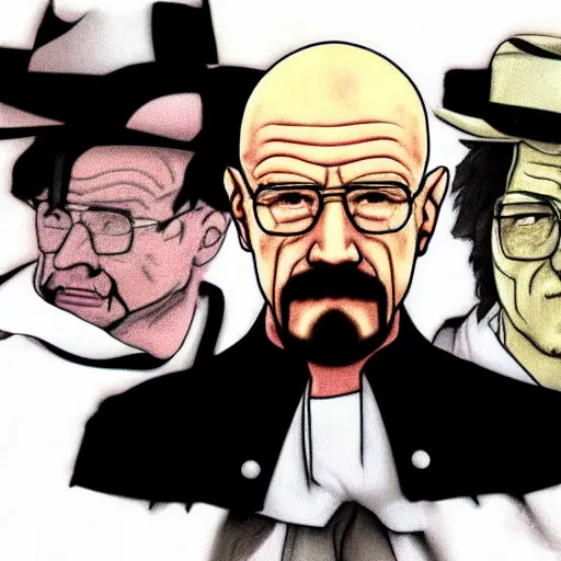 Image similar to walter white as a touhou character