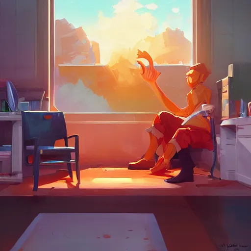 Image similar to hero world dexter's laboratory, behance hd by jesper ejsing, by rhads, makoto shinkai and lois van baarle, ilya kuvshinov, rossdraws global illumination