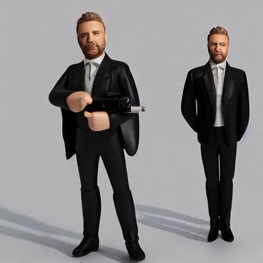 Prompt: gary barlow action figure, figurine, product photo, realistic