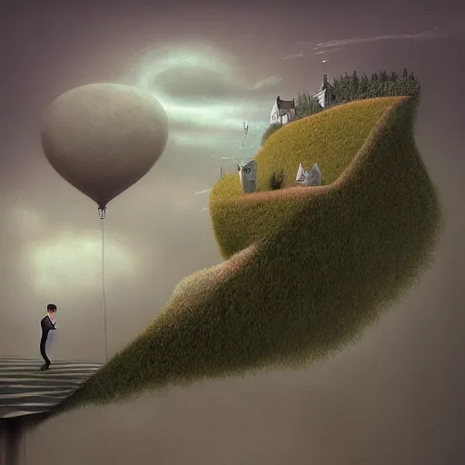 Image similar to thinking in thinking of thinking, gediminas pranckevicius