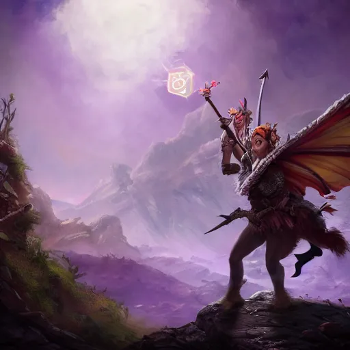 Prompt: John Oliver is a fairy, dungeons and dragons, Full shot, Studio lighting, 4k, award winning on Artstation