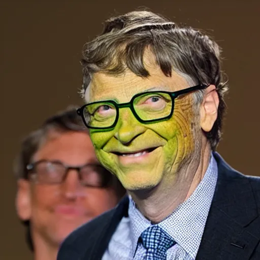 Image similar to bill gates cosplaying as the hulk, bill gates wearing a hulk costume, cosplay award winner