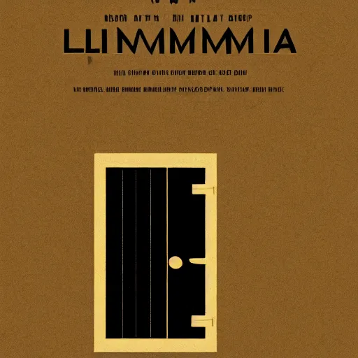 Image similar to poster for a short dramatic film called'liminal'about 4 young male roommates that discover a hidden tiny wooden door in their apartment. the poster follows the concept of liminality and the center element is the tiny wooden door. movie poster, advertisement, high detail, sharp, trending on artstation