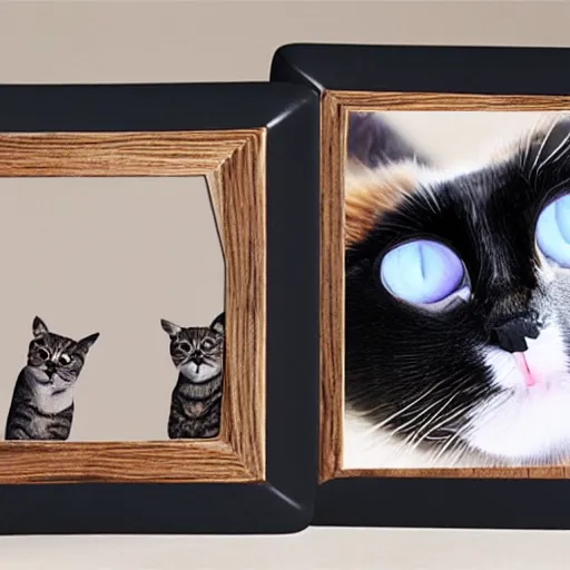 Image similar to picture frame made of cat fangs