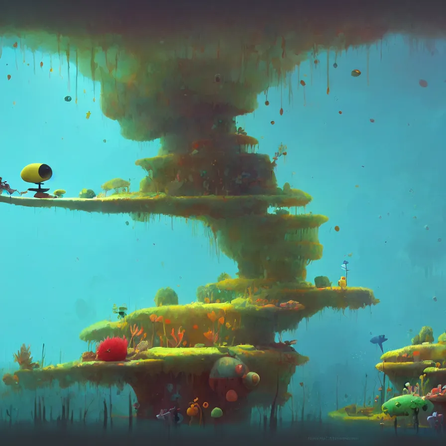 Prompt: Goro Fujita illustrating Underwater forest, aquatic life, full of color, art by Goro Fujita, sharp focus, highly detailed, ArtStation