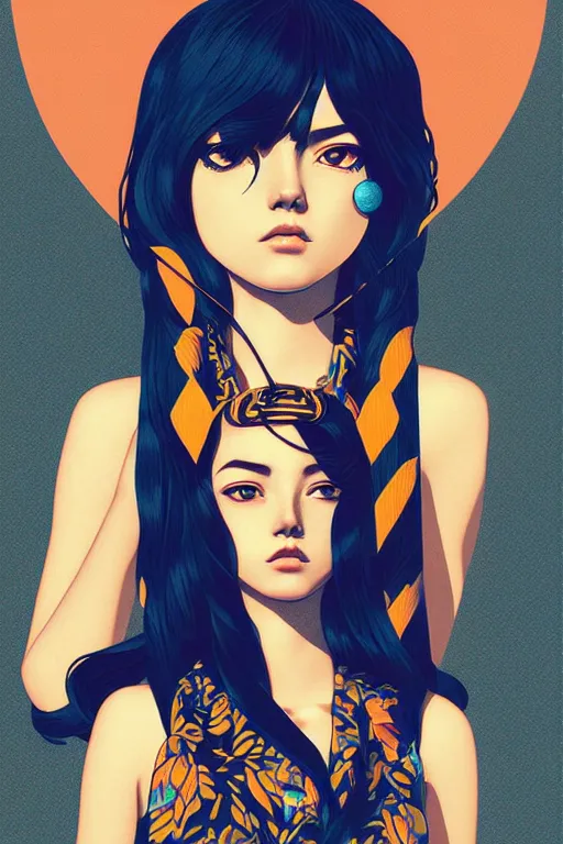 Image similar to illustration of athena by james jean by ilya kuvshinov kintsugi