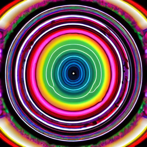 Image similar to psychedelic digital art of a hypnotist swinging a watch back and forth