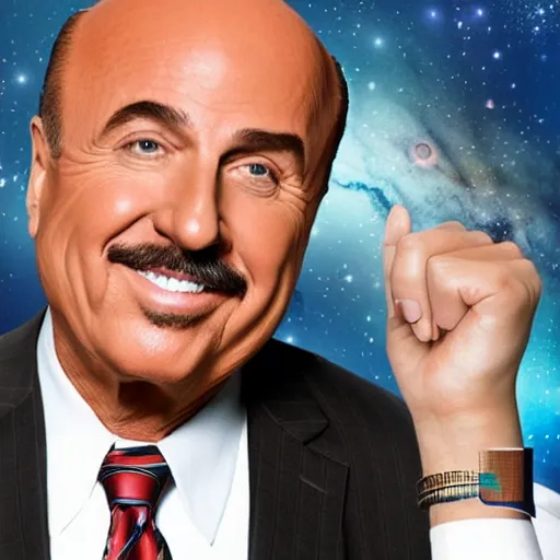 Prompt: dr. phil in space