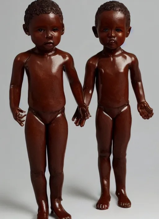 Image similar to Image on the store website, eBay, Full body, highly detailed 80mm resin figure of children, brown skin