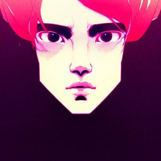 Image similar to portrait soft light, by killian eng and josan gonzalez and conrad roset, inspired by akira anime, etching, fine, sharp high detail, screen print,