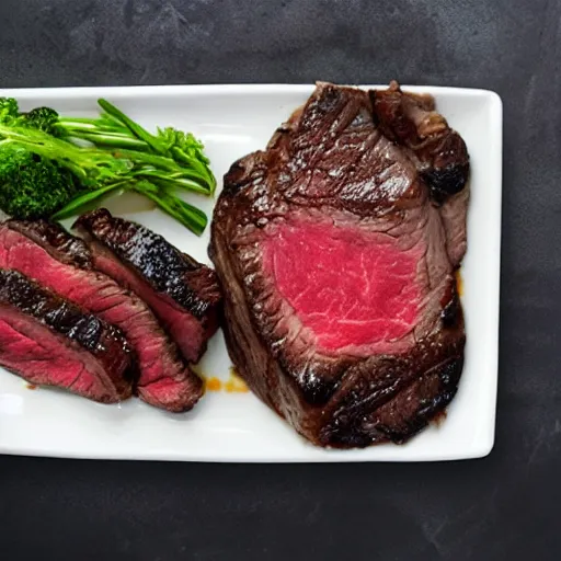 Prompt: photo of a tasty steak