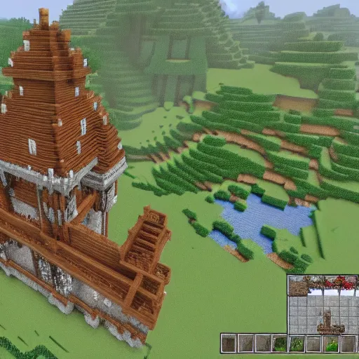 Image similar to big castle , Minecraft build
