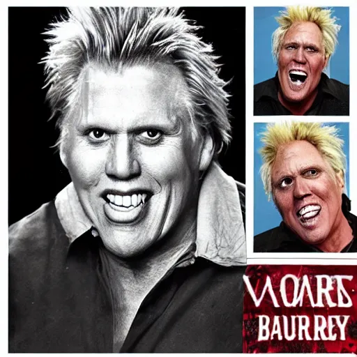 Prompt: gary busey monster