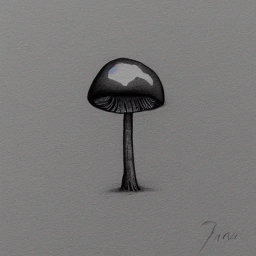 Prompt: macro photo with a mushroom with cute eyes, drawn in detail