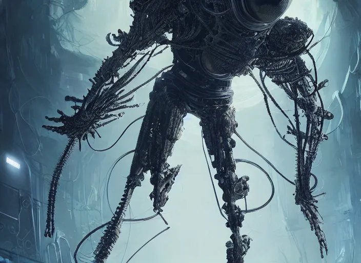 Image similar to a mysterious translucent space alien, basketball player, sleevless jersey, eerie shimmering surroundings, concept art, intricate, detailed, award - winning, cinematic, octane render, 8 k, photorealistic, by tsutomu nihei and emil melmoth and gustave dore and craig mullins and yoji shinkawa